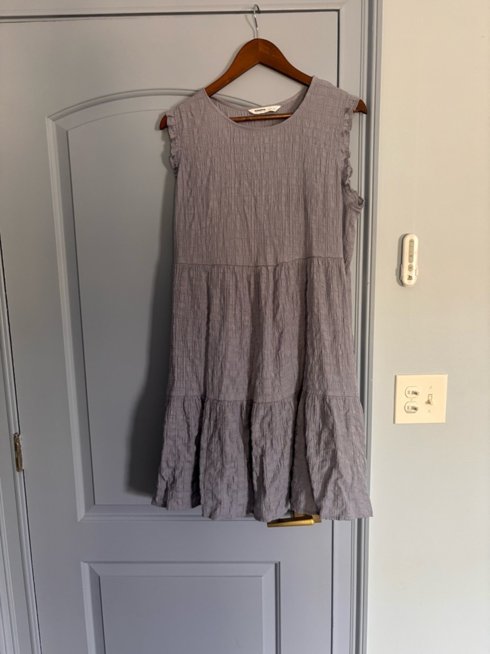Flowy Gauze Lavender Tiered Dress